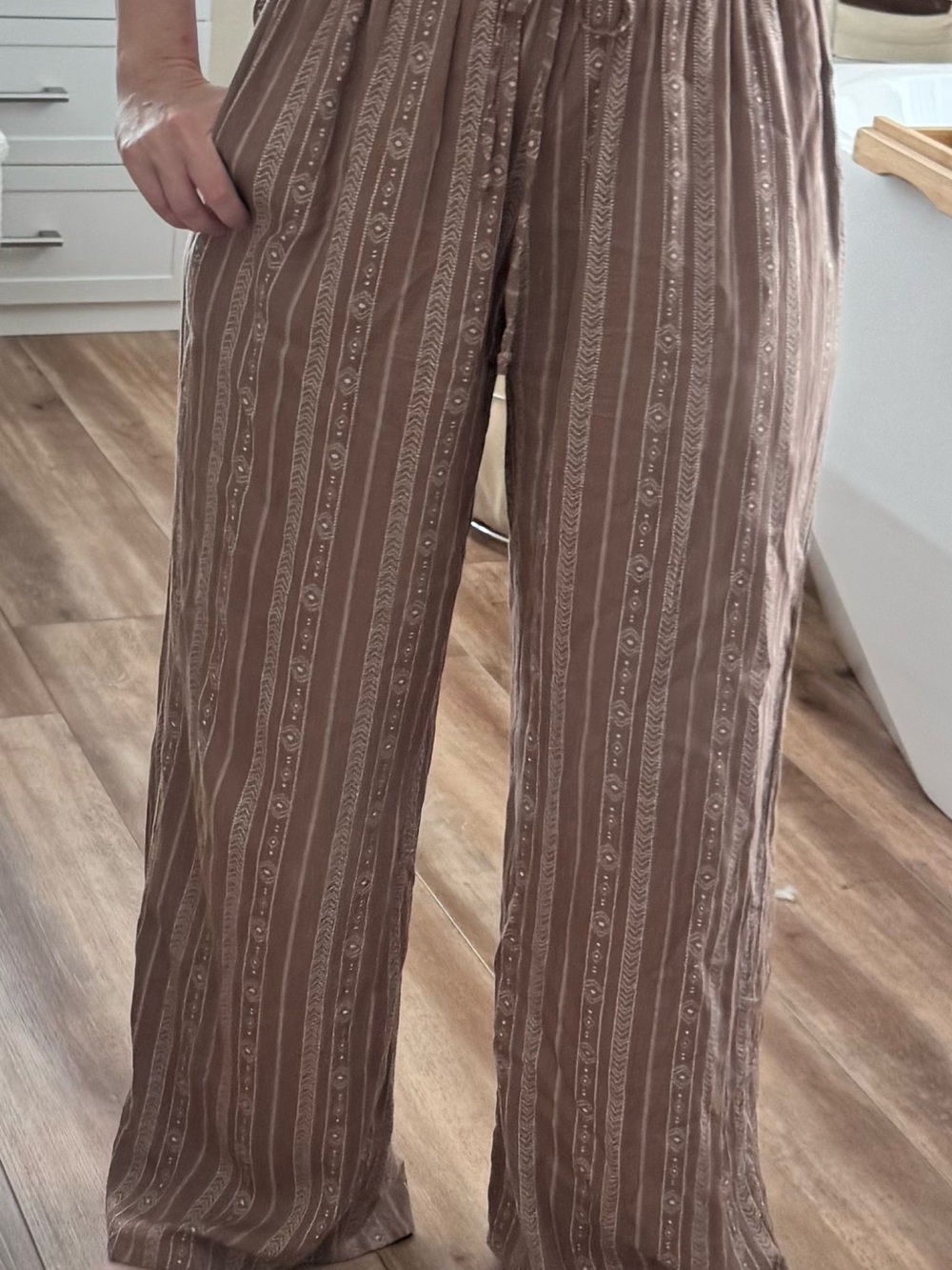 Yao Tribal Print Wideleg Drawstring Pants by Lotus & Luna